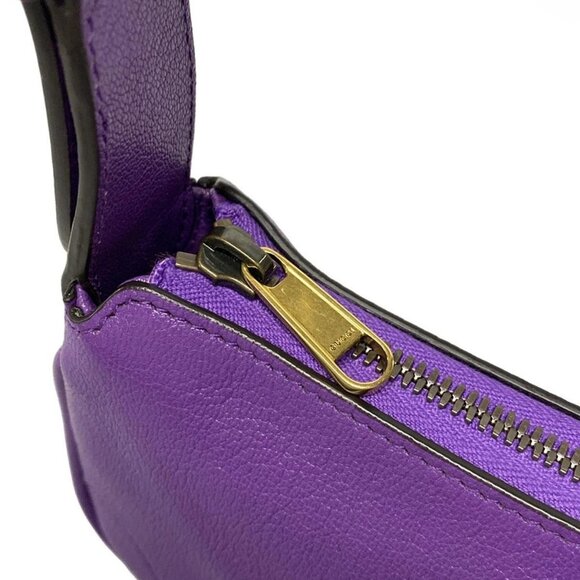 Auth GUCCI Aphrodite,GG Marmont 739076 Purple Leather Handbag - Picture 11 of 16